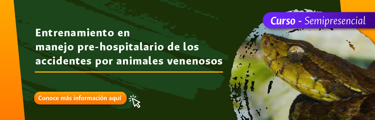 CURSO DE ENTRENAMIENTO EN MANEJO PRE-HOSPITALARIO DE LOS ACCIDENTES POR ANIMALES.