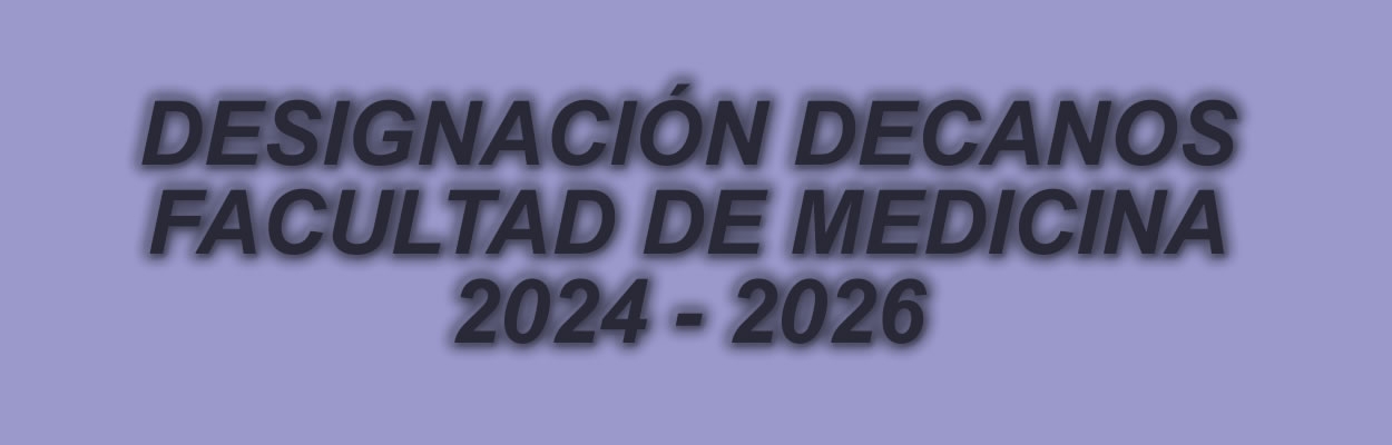 Designación Decanos 2024-2026